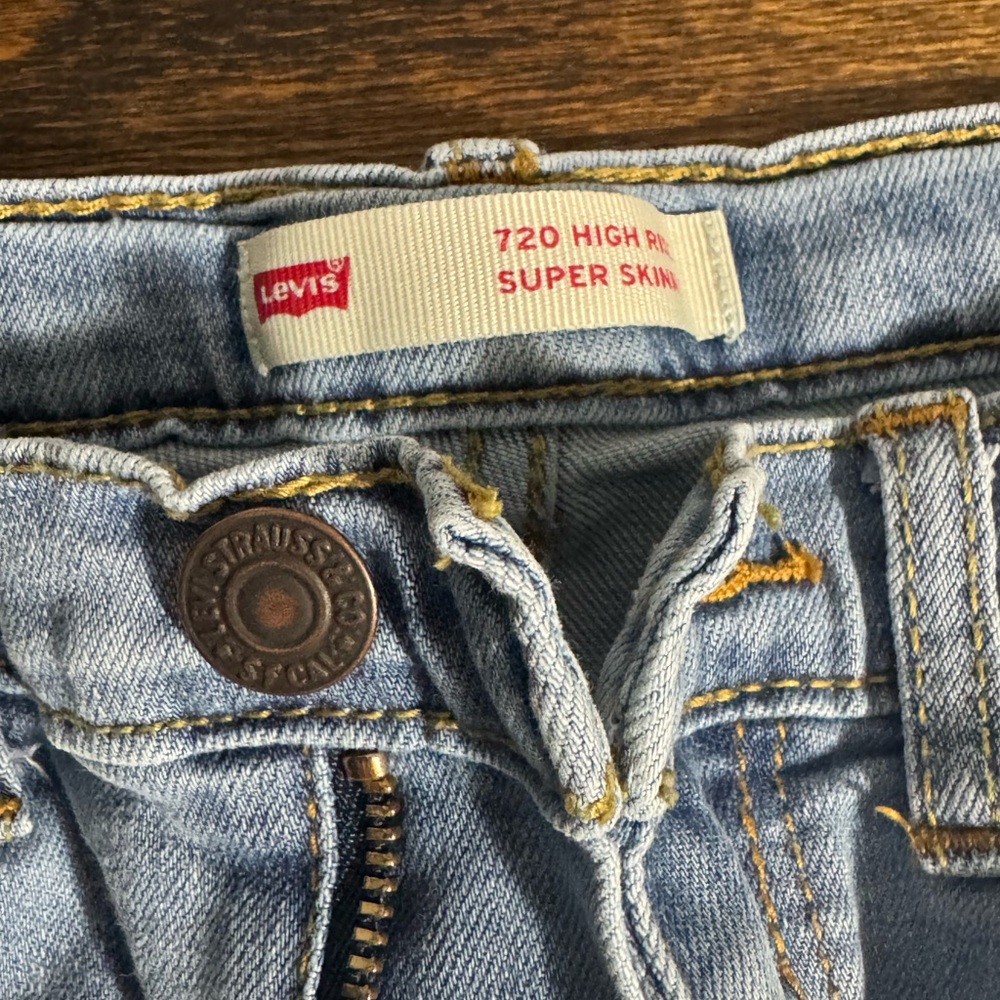 Levi's Kids Light Blue Jeans 720 high rise super skinny